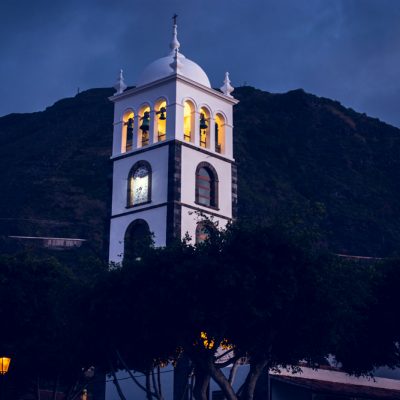 The iglesia de Santa Ana by night, Garachico