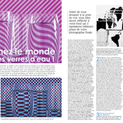 "Distorting the world with a glass of water", Phototech n°31, April/May 2014
