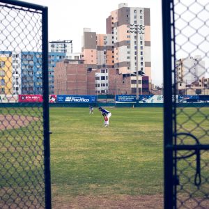 The baseball stadium of the AELU. Baseball is a very popular sport in Japan. Lima, 2017. / Stade de baseball de l'AELU. Le baseball est l'un des principaux sports du Japon. Lima, 2017.