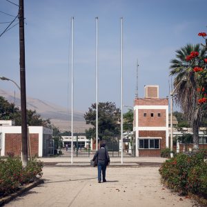 Flags are gone. INIA, Huaral, 2017. / Les drapeaux ont disparu. INIA, Huaral, 2017.